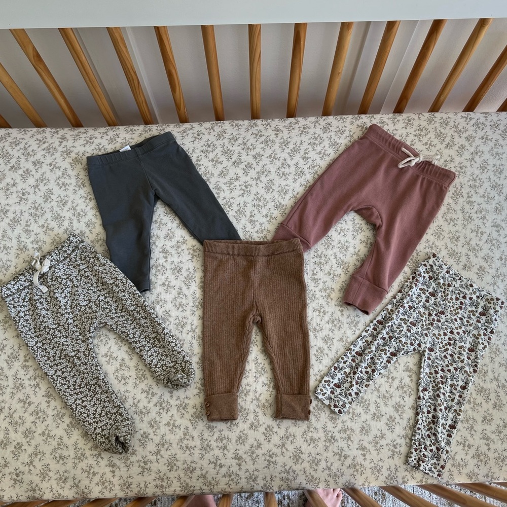 Quincy Mae, Jamie Kay, Zara, Mebie Baby, Colored Organics baby legging bundle